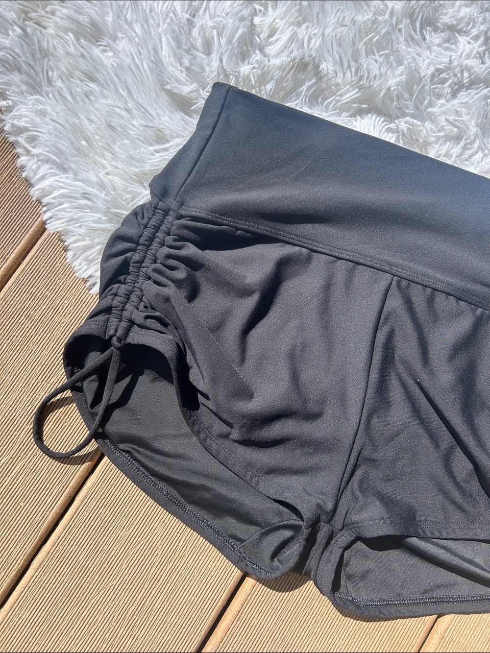 CALIA by Carrie Underwood Black Swim Bikini Bottoms with Ruching Size Medium - Picture 5 of 13